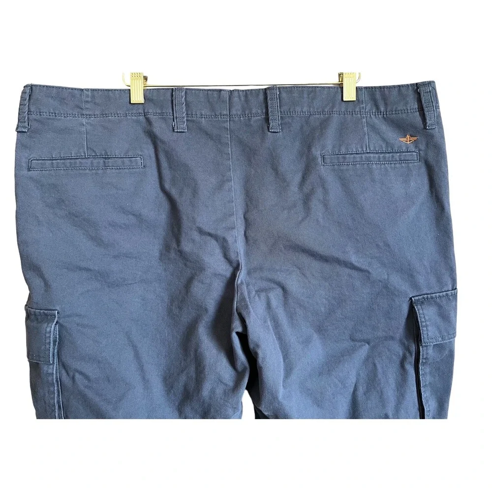 Dockers Cargo Shorts Mens 42 Slate Blue Cotton Outdoor Hiking Campcore Casual